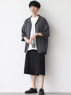 Fujino Masaruさん（メンズ・180cm）の夏コーディネート