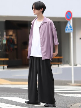 「アイテム（その他）」を使った、Fujino Masaruさん（メンズ・181cm）の夏コーディネート