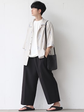 Fujino Masaruさん（メンズ・180cm）の夏コーディネート