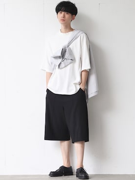 Fujino Masaruさん（メンズ・180cm）の夏コーディネート