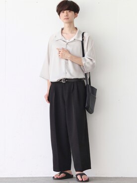 Fujino Masaruさん（メンズ・180cm）の夏コーディネート