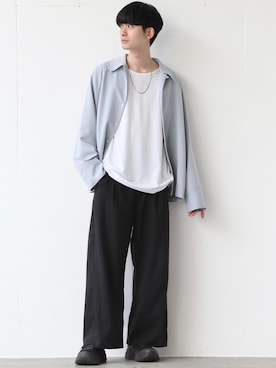 Fujino Masaruさん（メンズ・180cm）の春コーディネート