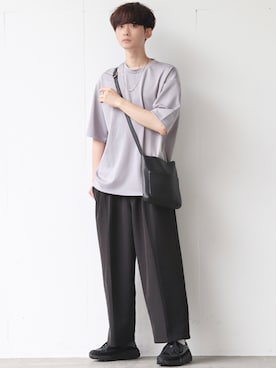 「YOAK(ヨーク)のアイテム」を使った、Fujino Masaruさん(メンズ・180cm)の夏コーディネート