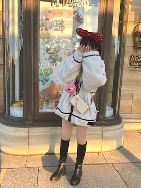 「apres jour mignon（アプレジュールミニョン）のアイテム（ブルゾン）」を使った、‪‪あさん（レディース・155cm）の冬コーディネート