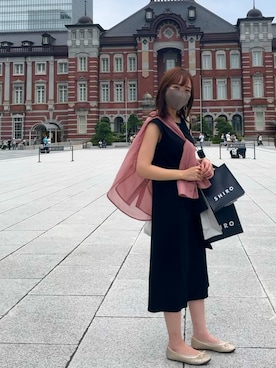 「シースルー」｜「アイテム（バレエシューズ）」を使った、‪‪あさん（レディース・155cm）の夏コーディネート