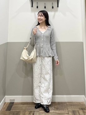 「A part by（アパートバイ）のアイテム（その他パンツ）」を使った、miyuさん（レディース・154cm）の春コーディネート