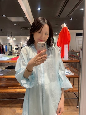 「A part by（アパートバイ）のハートモチーフバッグ（ショルダーバッグ、ホワイト系）」を使った、miyuさん（レディース・154cm）の春コーディネート
