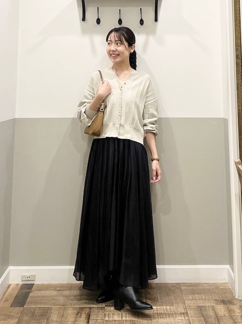 アイレットアミショートカーディガン（カーディガン/ボレロ）｜A