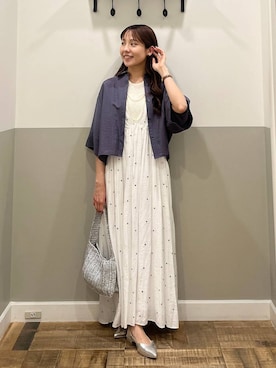 「A part by（アパートバイ）のアイテム（ワンピース/ドレス）」を使った、miyuさん（レディース・154cm）の夏コーディネート