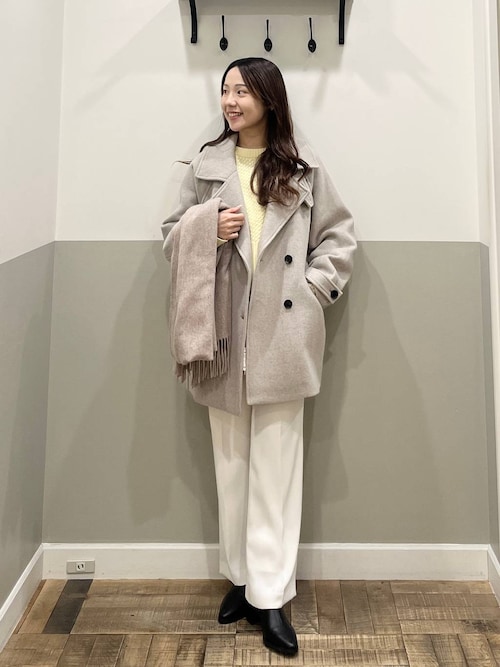 セール】スーパー100 2WAYコート（ピーコート）｜A part by（アパート