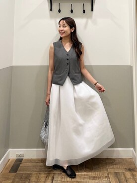 「SNAP_apart by lowrys」｜miyuさん（レディース・154cm）の夏コーディネート