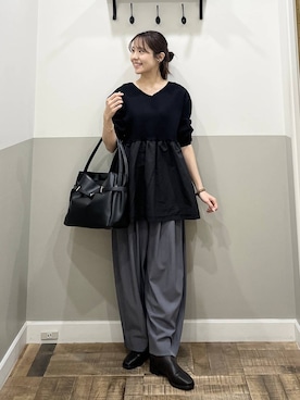 「A part by（アパートバイ）のアイテム」を使った、miyuさん（レディース・154cm）の秋コーディネート