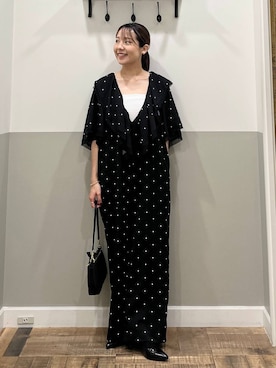 「アイテム（つなぎ/オールインワン）」を使った、miyuさん（レディース・154cm）の夏コーディネート