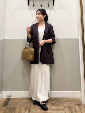 「A part by（アパートバイ）のアイテム（ジャケット/アウター）」を使った、miyuさん（レディース・154cm）の夏コーディネート