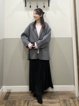 「SNAP_apart by lowrys」｜「アイテム（ジャケット/アウター）」を使った、miyuさん（レディース・154cm）の秋コーディネート