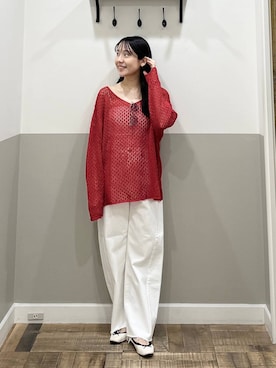 「A part by（アパートバイ）のサングラス/アソート（サングラス、グレー系）」を使った、miyuさん（レディース・154cm）の春コーディネート