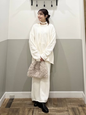 「アイテム（セットアップ）」を使った、miyuさん（レディース・154cm）の秋コーディネート