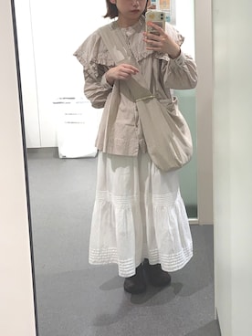 「unclip（アンクリップ）のアイテム」を使った、s a k iさん（レディース・155cm）の春コーディネート