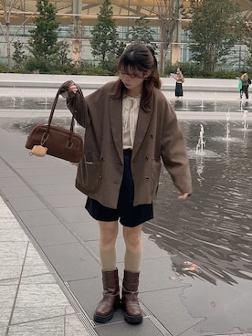 「Samansa Mos2（サマンサ モスモス）のアイテム」を使った、s a k iさん（レディース・155cm）の秋コーディネート