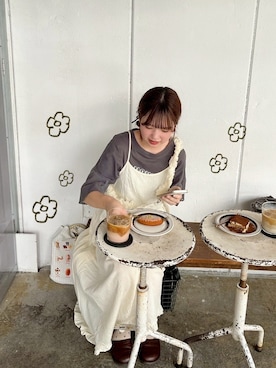 「アイテム（ワンピース/ドレス）」を使った、s a k iさん（レディース・155cm）の秋コーディネート