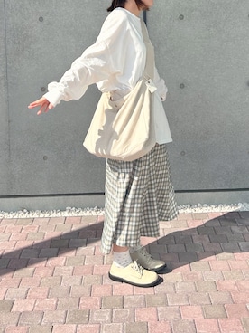 「unclip（アンクリップ）のアイテム」を使った、s a k iさん（レディース・155cm）の春コーディネート