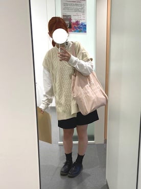 「Scramble（スクランブル）のアイテム」を使った、s a k iさん（レディース・155cm）の秋コーディネート