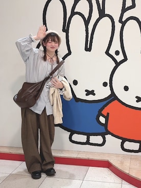 「アイテム（ハンチング/ベレー帽）」を使った、s a k iさん（レディース・155cm）の秋コーディネート