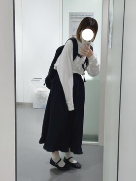 「SVEC（シュベック）のカンフーシューズ kung fu Shoes / ストラップパンプス（バレエシューズ）」を使った、s a k iさん（レディース・155cm）の夏コーディネート