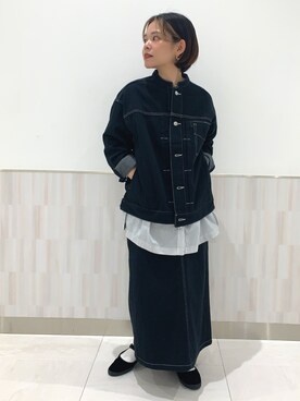 「orcival」｜「アイテム（デニムジャケット）」を使った、naoさん（レディース・155cm）の夏コーディネート