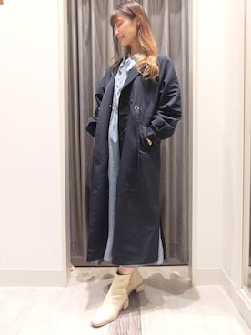「Te chichi TERRASSE（テチチテラス）のアイテム（その他アウター）」を使った、ユキさん（レディース・161cm）の秋コーディネート
