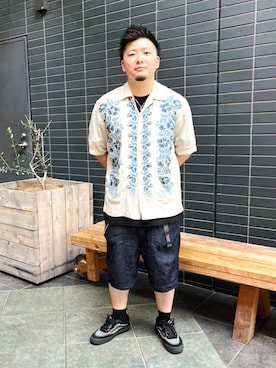 「OMNIGOD（オムニゴッド）のアイテム」を使った、D_MALL 京都さん（メンズ・167cm）の夏コーディネート