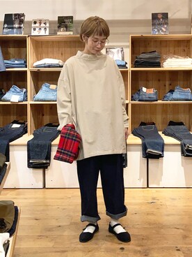 「Brocante（ブロカント）のアイテム」を使った、D_MALL 京都さん（レディース・157cm）の秋コーディネート