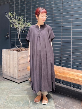 「ドミンゴ」｜「アイテム（ワンピース/ドレス）」を使った、D_MALL 京都さん（レディース・157cm）の夏コーディネート