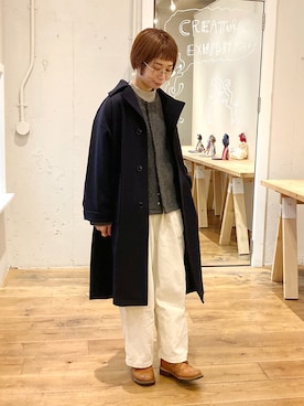 「D.M.G.（ドミンゴ）のアイテム」を使った、D_MALL 京都さん（レディース・157cm）の冬コーディネート