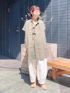 「OMNIGOD（オムニゴッド）のアイテム」を使った、D_MALL 京都さん（レディース・157cm）の夏コーディネート