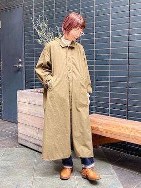「ドミンゴ」｜「アイテム（ワンピース/ドレス）」を使った、D_MALL 京都さん（レディース・157cm）の秋コーディネート