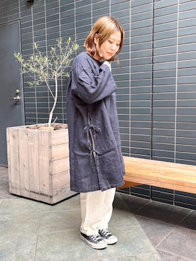 「OMNIGOD（オムニゴッド）のアイテム」を使った、D_MALL 京都さん（レディース・155cm）の春コーディネート