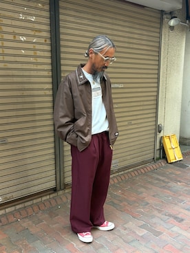 長老さん（メンズ・170cm）の秋コーディネート