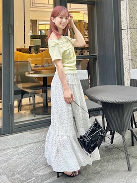 「archives（アルシーヴ）のアイテム（ワンピース/ドレス）」を使った、KANA IMAMURAさん（レディース・157cm）の夏コーディネート