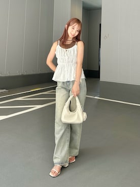 「アイテム（アンサンブル）」を使った、KANA IMAMURAさん（レディース・157cm）の夏コーディネート