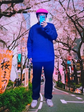 「KANGOL（カンゴール）のアイテム（帽子）」を使った、さとし🐨相互さん（メンズ・160cm）の春コーディネート