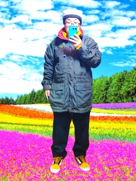 「アイテム（ジャケット/アウター）」を使った、さとし🐨相互さん（メンズ・160cm）の夏コーディネート