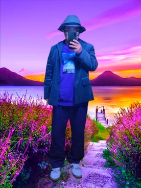 「アイテム（帽子）」を使った、さとし🐨相互さん（メンズ・160cm）の冬コーディネート