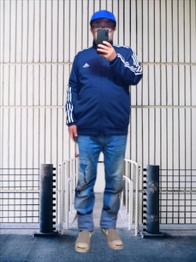 「アイテム（ジャージ）」を使った、さとし🐨相互さん（メンズ・160cm）の秋コーディネート