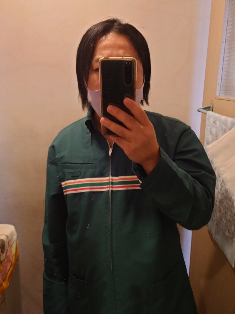 「グリーン、メガネ男子、ちょんまげ、ロン毛、セブンイレブン」｜「ちょんまげ🐨のアイテム（その他、その他）」を使った、さとし🐨相互さん（メンズ・159cm）の秋コーディネートの1枚目の写真
