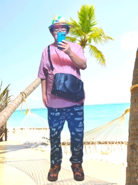 「XLARGE（エクストララージ）のアイテム」を使った、さとし🐨相互さん（メンズ・160cm）の夏コーディネート
