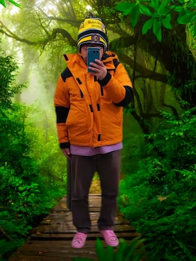 「Disney（ディズニー）のアイテム（帽子）」を使った、さとし🐨相互さん（メンズ・160cm）の春コーディネート