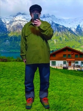 「アイテム（帽子）」を使った、さとし🐨相互さん（メンズ・160cm）の冬コーディネート