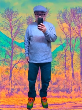 「アイテム（ハンチング/ベレー帽）」を使った、さとし🐨相互さん（メンズ・160cm）の秋コーディネート