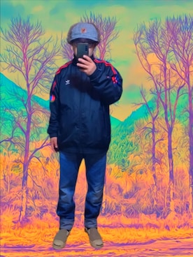 「アイテム（ナイロンジャケット）」を使った、さとし🐨相互さん（メンズ・160cm）の冬コーディネート